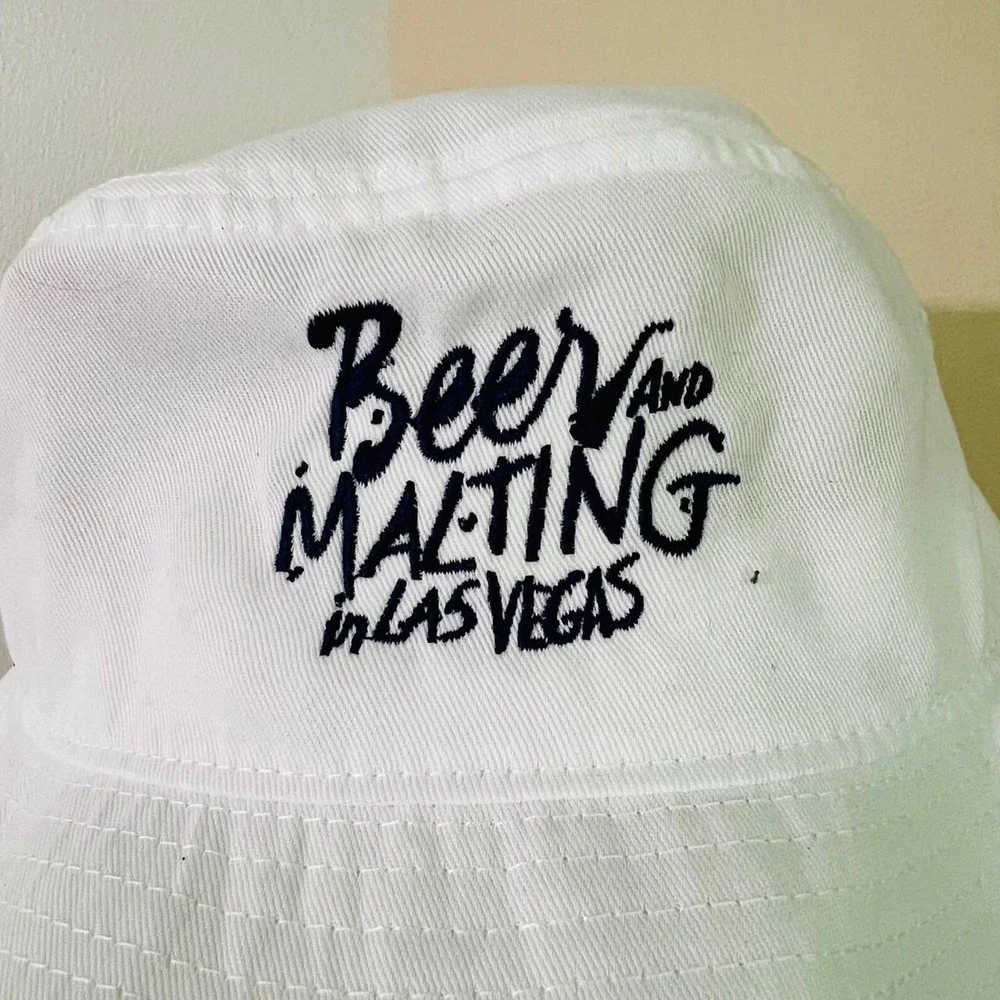 Atlantis Beer and Malting in Las Vegas Simpsons Malt White Bucket Hat Mens